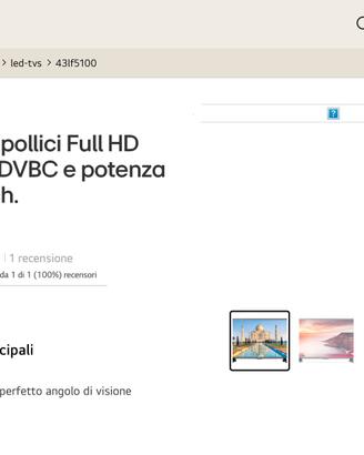 Tv Lg 43 pollici