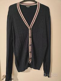 Double texture cardigan pullover-tg.L-Alcott-uomo