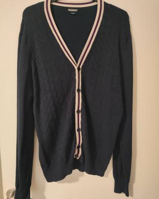 Double texture cardigan pullover-tg.L-Alcott-uomo