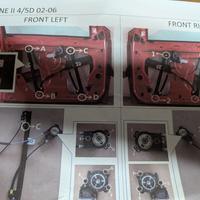 Struttura alza cristallo  dx Megane 2 serie