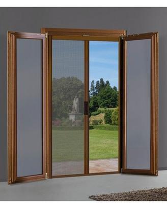 Zanzariera 2 ante Flynew bronzo scuro