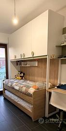 Ponte 2 letti armadio stanza da letto bambini