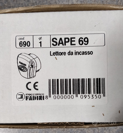 FADINI - Lettore da incasso e ricevitore SAPE 69