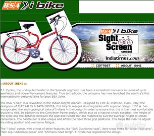 Bicicletta BSA Italian design