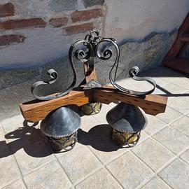 Lampadario rustico