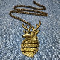 Collana Ciondolo Cervo Renna Christmas NUOVA