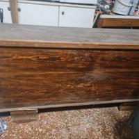 cassapanca grande meta ottocento 