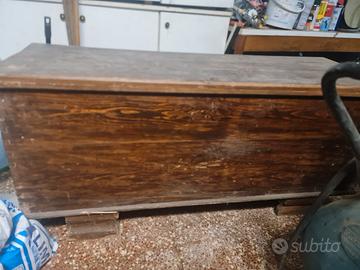 cassapanca grande meta ottocento 