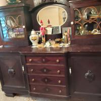  Credenza Buffet Antica con Vetrina e Sp