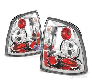 FANALI PER OPEL ASTRA G 3P 5P 97-04 FONDO CROMATO