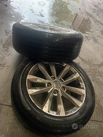 4 Cerchi audi e gomme dunlop 70%