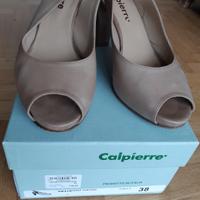 decollete pelle beige