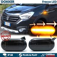 Frecce LED DINAMICHE per Dacia DOKKER Nere CANbus