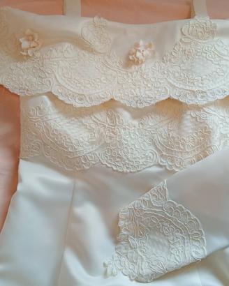 abito da sposa colore avorio taglia 40/42 