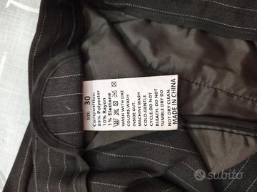 pantalone uomo nero a righe 