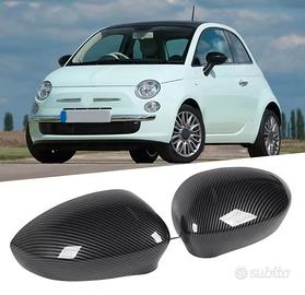 Fiat 500 punto calotte carbonio specchietti tappi