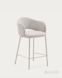 Sgabello Maina KAVE HOME di ciniglia spesa beige