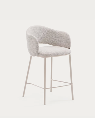 Sgabello Maina KAVE HOME di ciniglia spesa beige