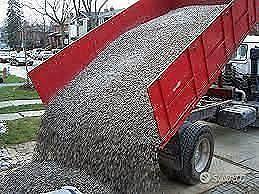 Ghiaino per giardino, trasport