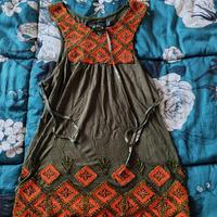 Top Zara Collection ricamato boho chic taglia M