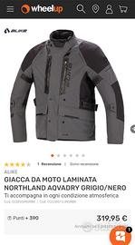 Giacca da moto laminata Northland Aqvadry Grigio/n