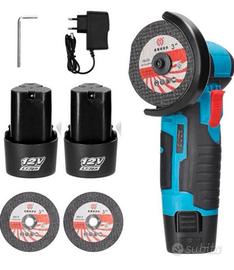 Mini flex a batteria nuova con 2 batterie