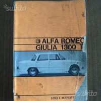 Libretto Uso e Manutenzione - Alfa Romeo Giulia TI