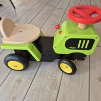 Trattore cavalcabile in legno Vilac bambino 1-3 an