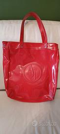 Borsa in vernice rossa Armani Jeans Abbigliamento e Accessori In vendita a Salerno