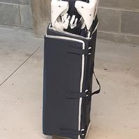 Lettino campeggio con  fasciatoio e zanzariera