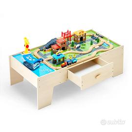 Tavolo Ferroviario Treni Binari Giocattolo 62 Pz