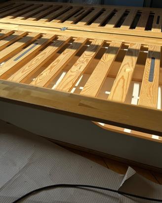 2 letti singoli contenitore in betulla IKEA MANDAL