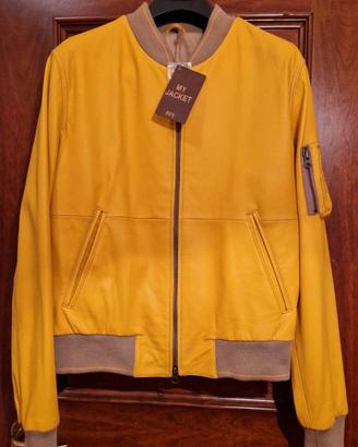 Giubbino Bomber in vera pelle 