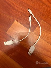 Lotto di 5 Cavi usb a micro usb diversa lunghezza