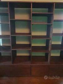 Libreria parquet massello merbau