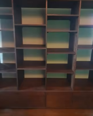 Libreria parquet massello merbau