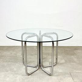 Tavolo tondo vintage anni ’70 (diametro 120 cm)
