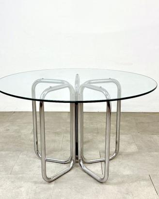 Tavolo tondo vintage anni ’70 (diametro 120 cm)
