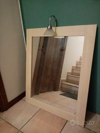 specchio per lavabo con luce 