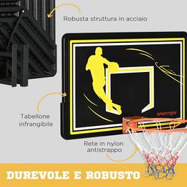 Sportnow Canestro Basket per Bambini e Adulti da I