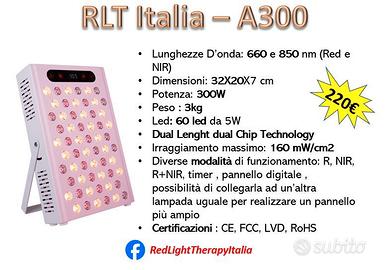 fotobiostimolazione luce rossa red light therapy 