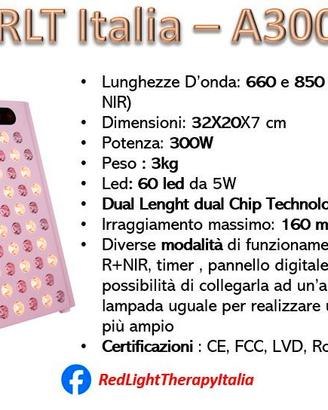 fotobiostimolazione luce rossa red light therapy 