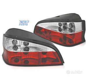 FANALI PEUGEOT 106 96-03 ROSSO BIANCO