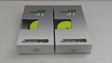 4x CERCHI PNEUMATICI 1/8 GT / ON-ROAD AUTO BRUSHLE