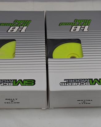 4x CERCHI PNEUMATICI 1/8 GT / ON-ROAD AUTO BRUSHLE