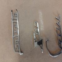 Lambretta scritte in metallo originali