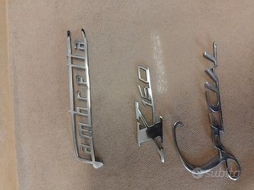 Lambretta scritte in metallo originali