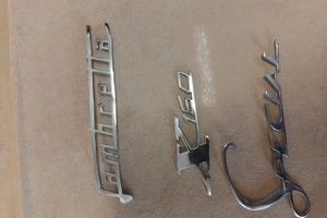 Lambretta scritte in metallo originali