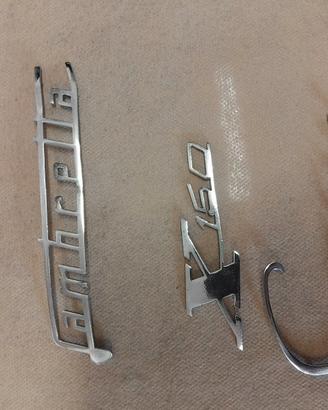 Lambretta scritte in metallo originali