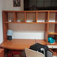 SCRIVANIA ANGOLARE CON LIBRERIA - CAMERETTA/STUDIO